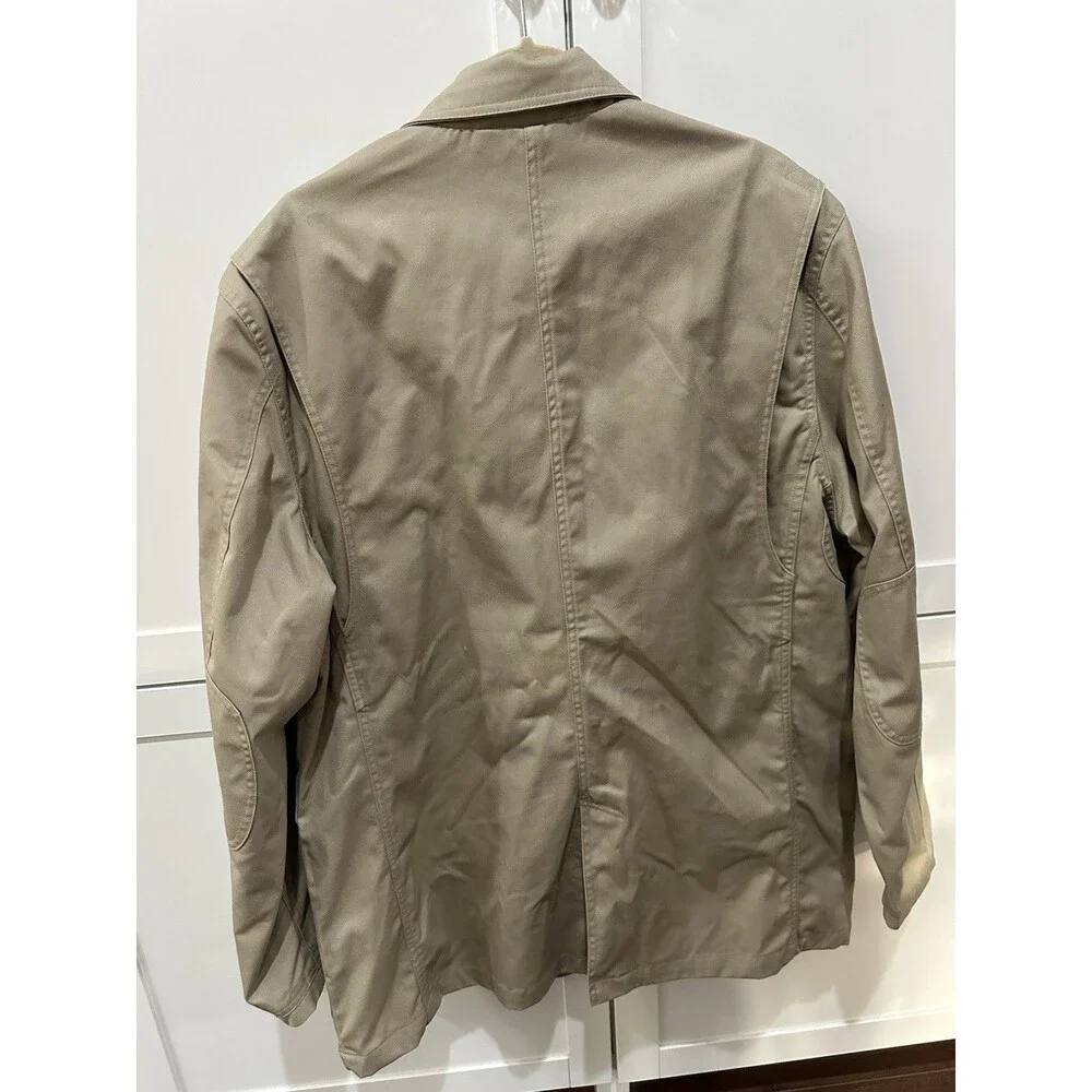 Duluth Trading Jacket XL Tall Khaki Twill Fire Hose Presentation Sport Coat Work